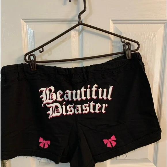 Beautiful Disaster Women's Black Shorts - Picture 2 of 4